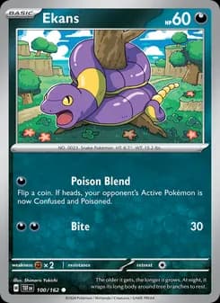 Ekans card in English