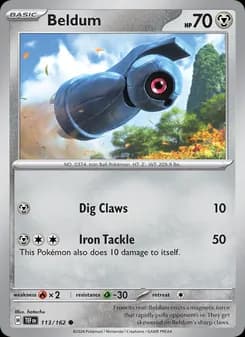 Beldum card in English