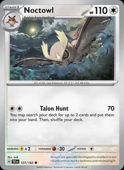 Noctowl card in English