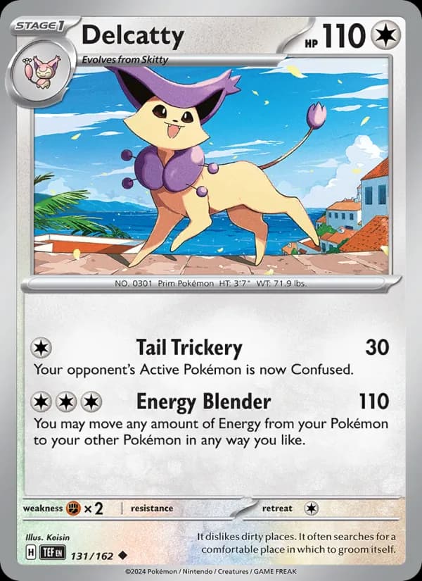 Delcatty card in English