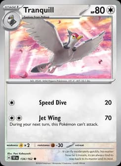 Tranquill card in English