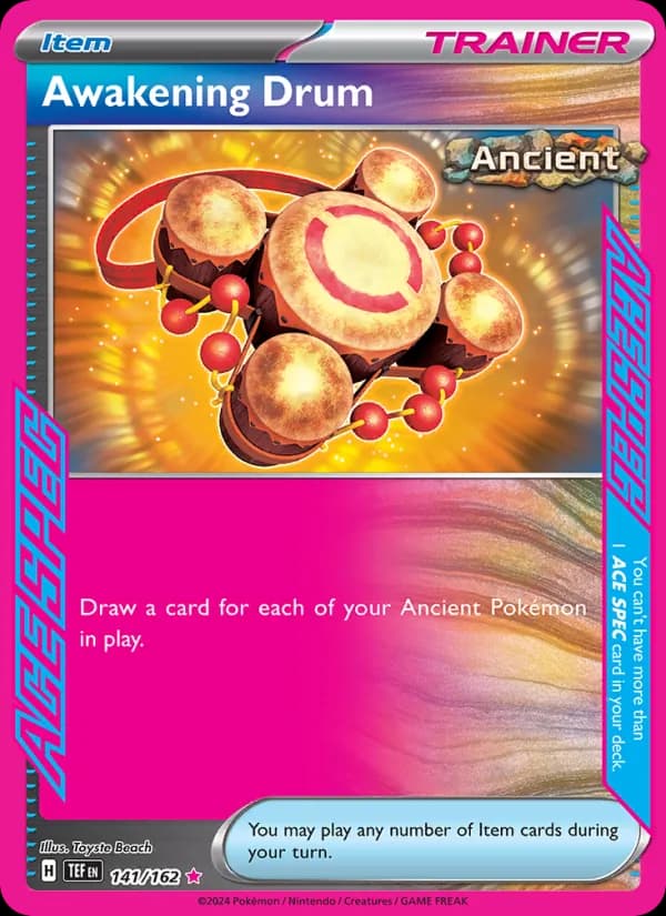 Awakening Drum card in English