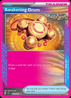 Awakening Drum card in English