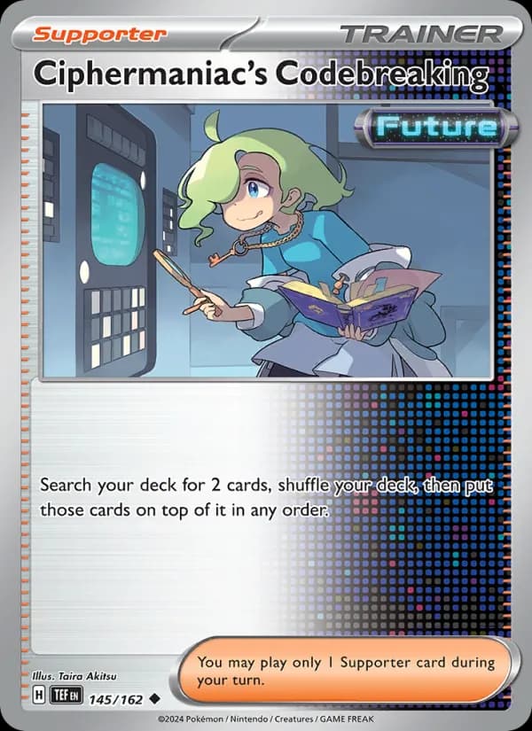 Ciphermaniac's Codebreaking card in English