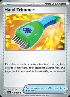 Hand Trimmer card in English