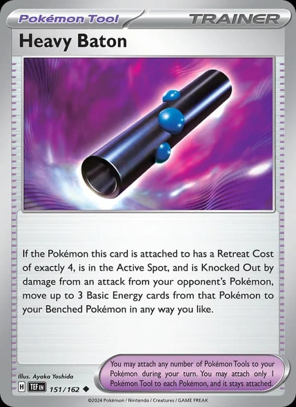 Heavy Baton card in English