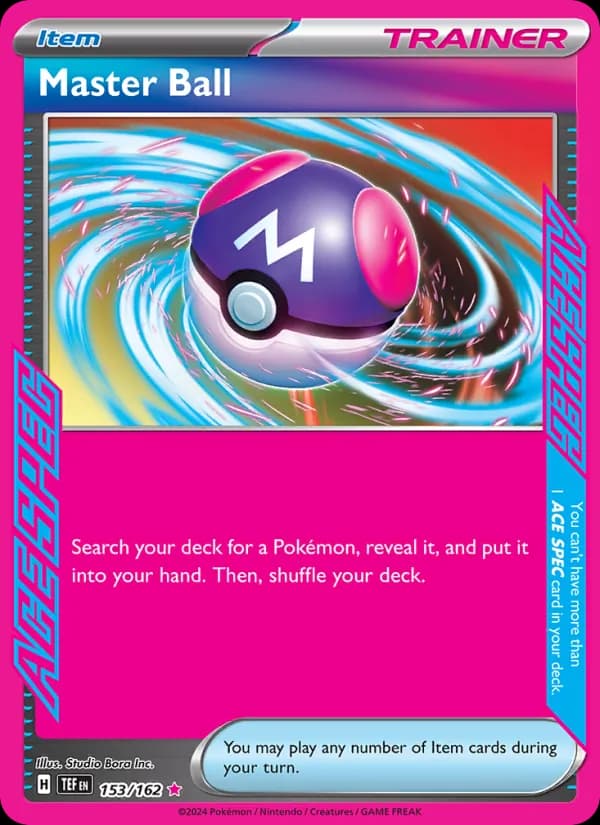 Master Ball card in English