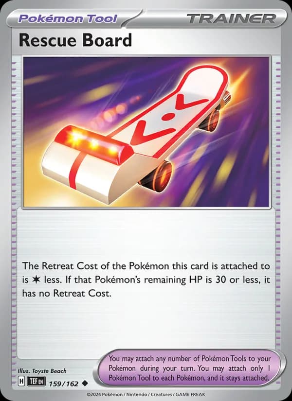 Rescue Board card in English
