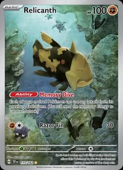 Relicanth card in English