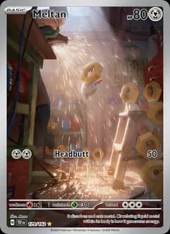 Meltan card in English