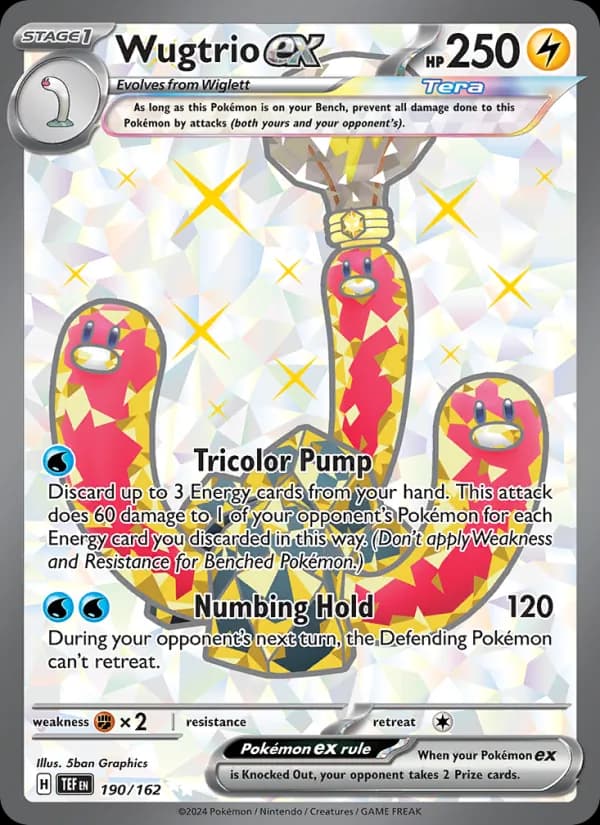 Wugtrio ex card in English
