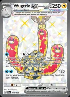 Wugtrio ex card in English