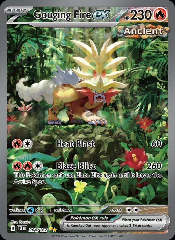 Gouging Fire ex card in English