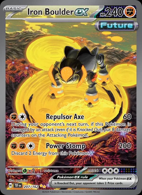 Iron Boulder ex card in English