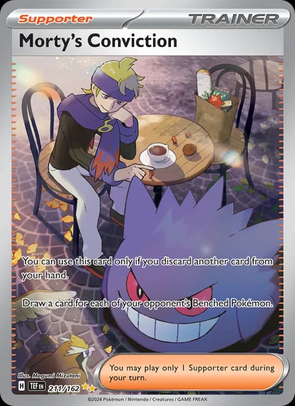 Morty's Conviction card in English
