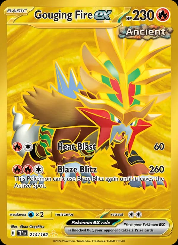 Gouging Fire ex card in English