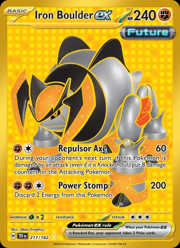 Iron Boulder ex card in English