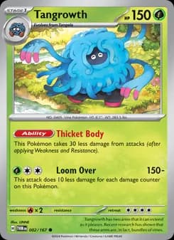 Tangrowth card in English