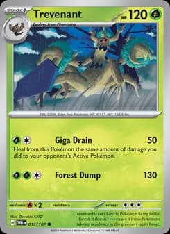 Trevenant card in English