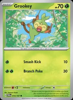 Grookey card in English