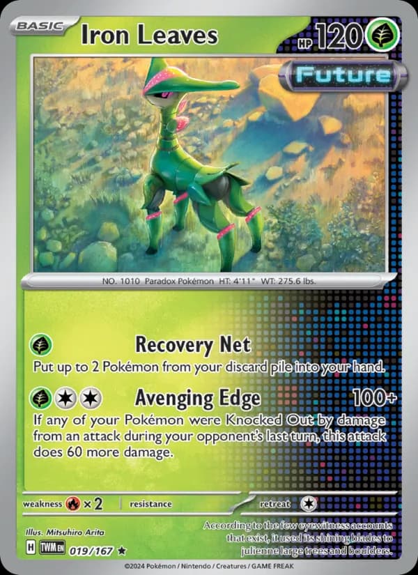 Iron Leaves card in English