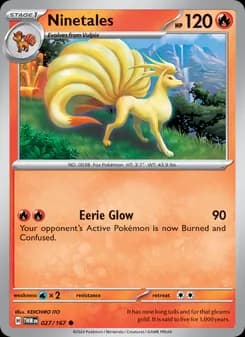 Ninetales card in English