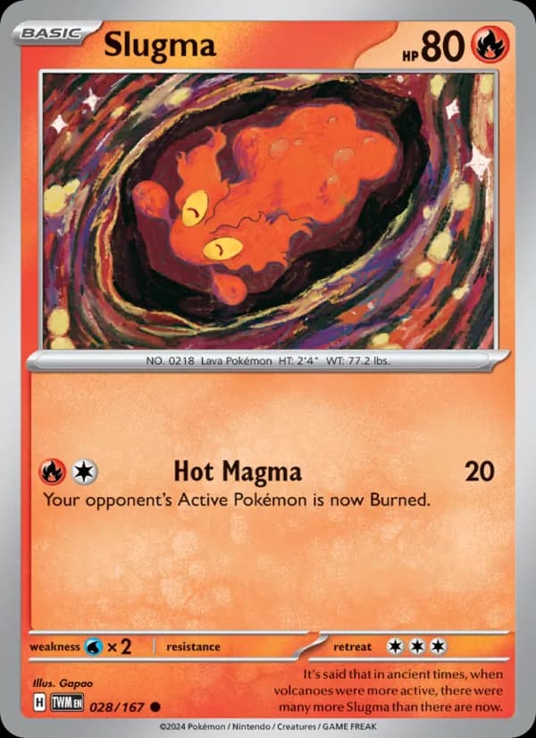 Slugma card in English