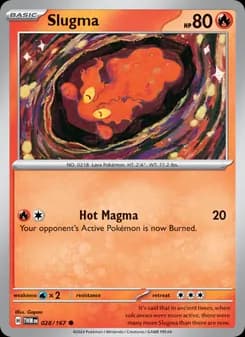 Slugma card in English