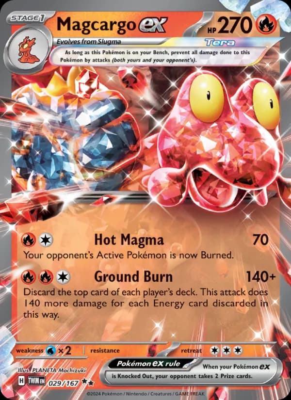 Magcargo ex card in English