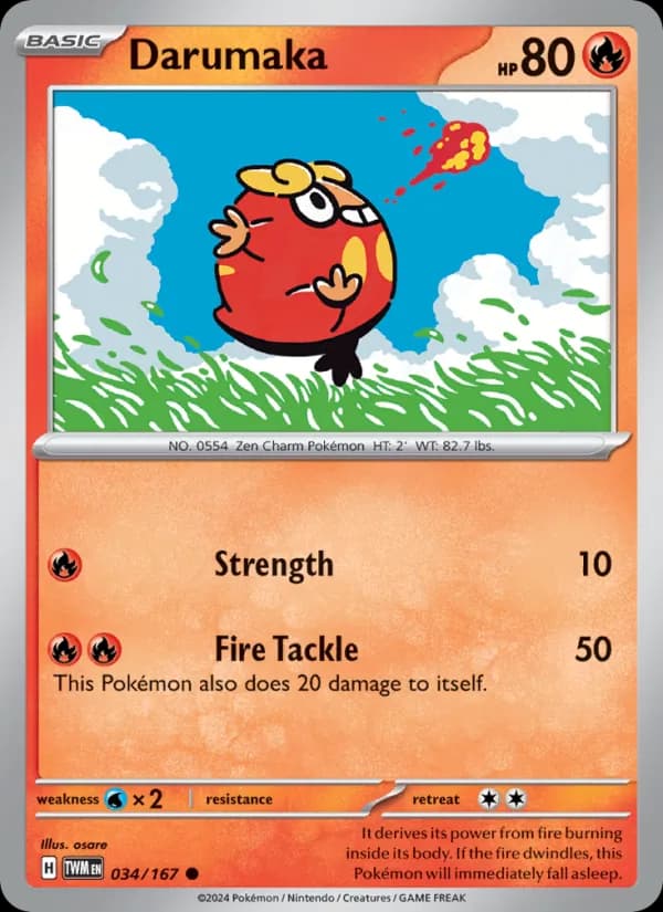 Darumaka card in English