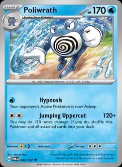 Poliwrath card in English