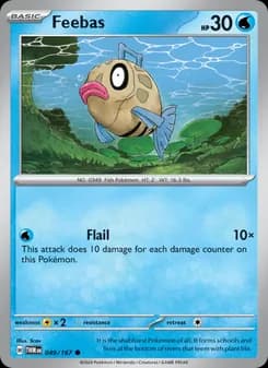 Feebas card in English