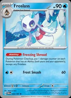 Froslass card in English
