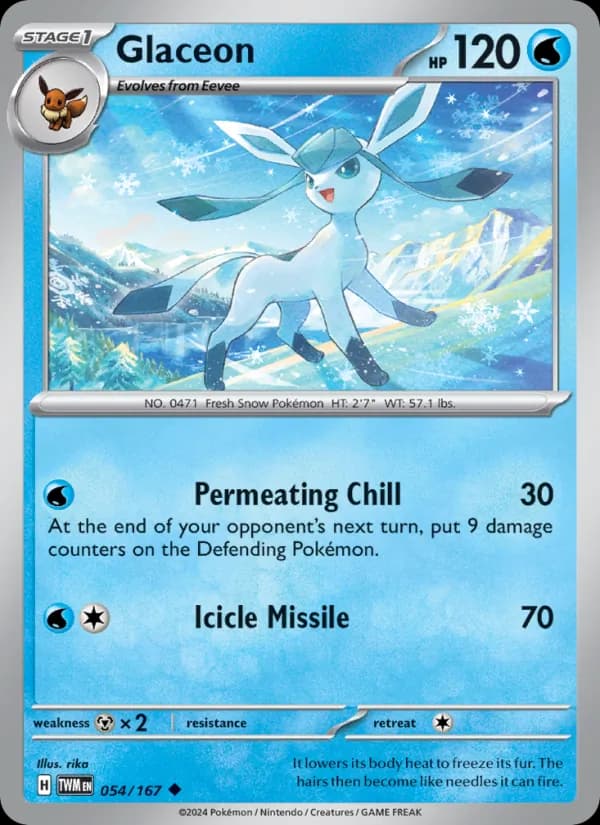 Glaceon card in English