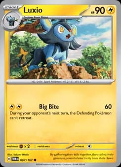Luxio card in English