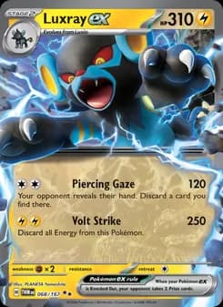 Luxray ex card in English