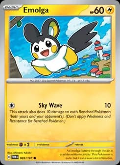 Emolga card in English