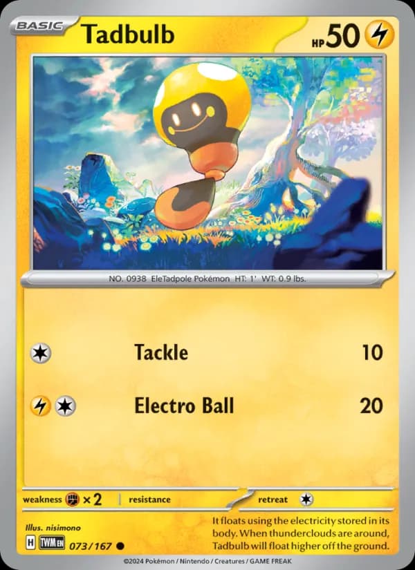 Tadbulb card in English