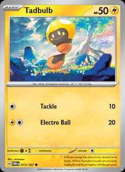 Tadbulb card in English