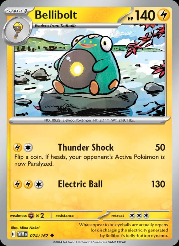 Bellibolt card in English
