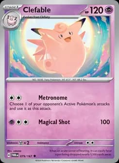 Clefable card in English
