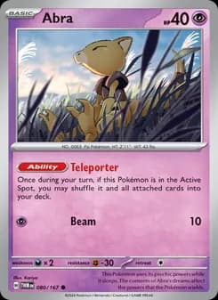 Abra card in English