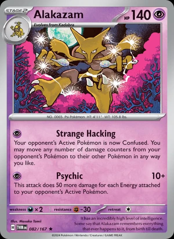 Alakazam card in English