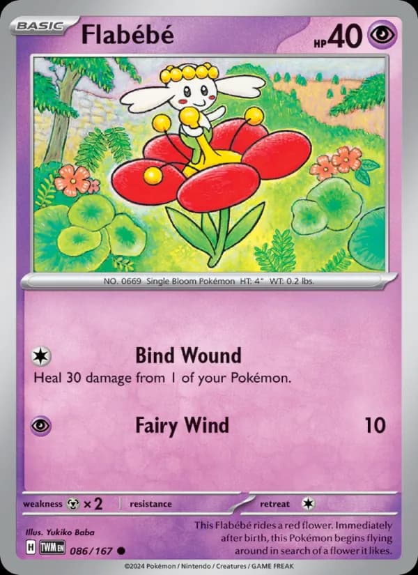 Flabébé card in English