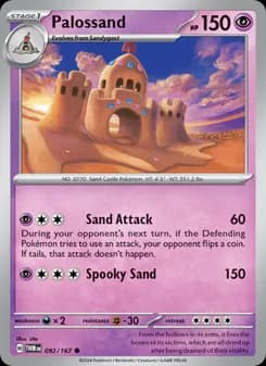 Palossand card in English