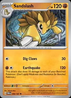 Sandslash card in English