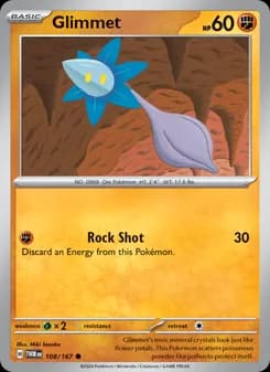 Glimmet card in English