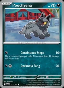 Poochyena card in English