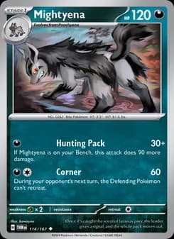 Mightyena card in English