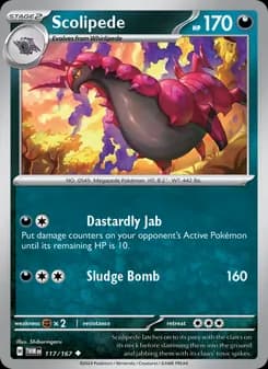 Scolipede card in English